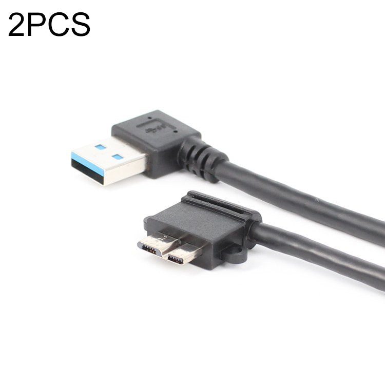 Cavo USB 3.0 a Micro USB 3.0 gomito destro 27 cm 2 pezzi
