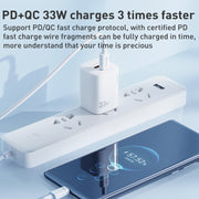 Caricabatterie rapido WK WP-U140 33W USB-C