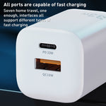 Caricabatterie rapido WK WP-U140 33W USB-C