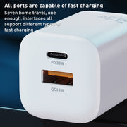 Caricabatterie rapido WK WP-U140 33W USB-C