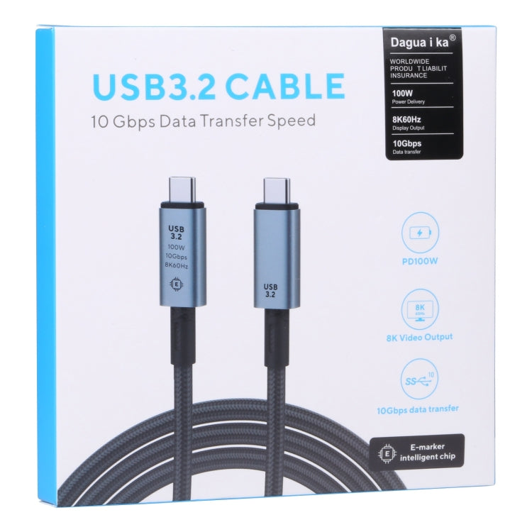 Cavo USB-C a USB-C 10 Gbps 8K 1 metro compatibile USB 3.2