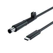 Cavo di ricarica per alimentazione portatile da USB-C/Type-C a 7,4 x 0,6 mm per HP, lunghezza cavo: circa 1,5 m, Type-C to 7.4 x 0.6mm For HP Laptop, Type-C to 7.4 x 0.6mm