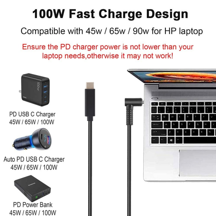Cavo di ricarica per alimentazione laptop da USB-C/Type-C a 3,0 x 1,0 mm, lunghezza cavo: circa 1,5 m, Type-C to 3.0 x 1.1mm