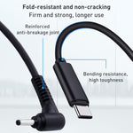 Cavo di ricarica per alimentazione portatile da USB-C/Type-C a 4,0 x 1,7 mm, lunghezza cavo: circa 1,5 m, Type-C to 4.0 x 1.7mm Bullet Head