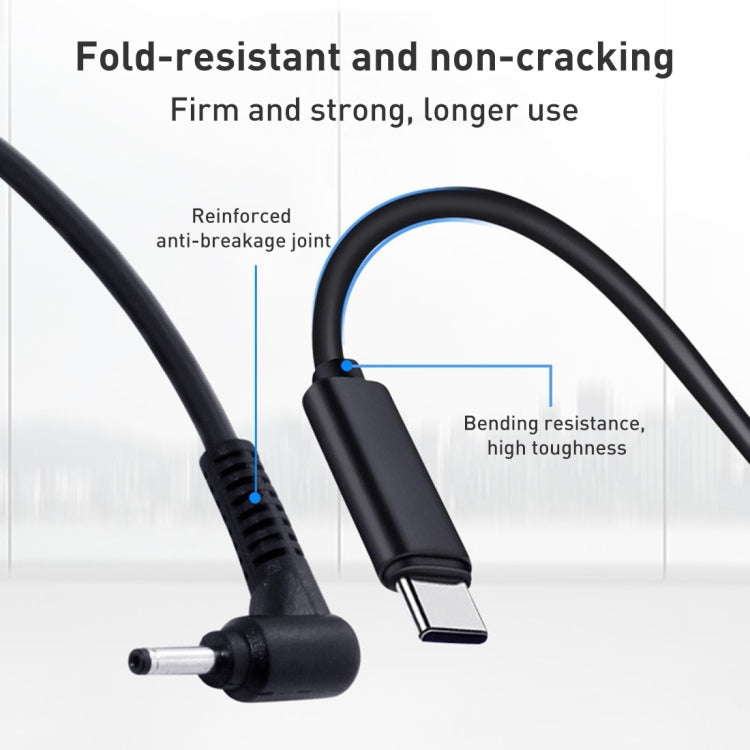 Cavo di ricarica per alimentazione laptop da USB-C/Type-C a 4,0 x 1,35 mm, lunghezza cavo: circa 1,5 m, Type-C to 4.0 x 1.35mm