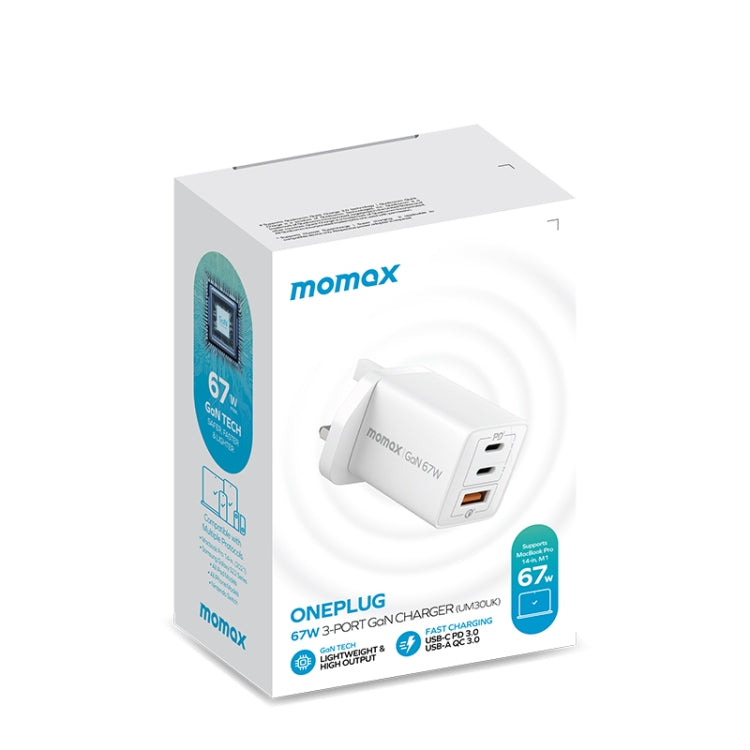Adattatore alimentazione MOMAX UM30 PD 67W UK Plug