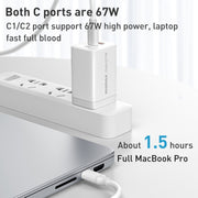 Adattatore di alimentazione per caricabatterie rapido MOMAX UM30 PD 67 W, presa UK, UK Plug
