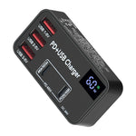 Caricabatterie rapido 5 in 1 DC 24V con 3 porte USB