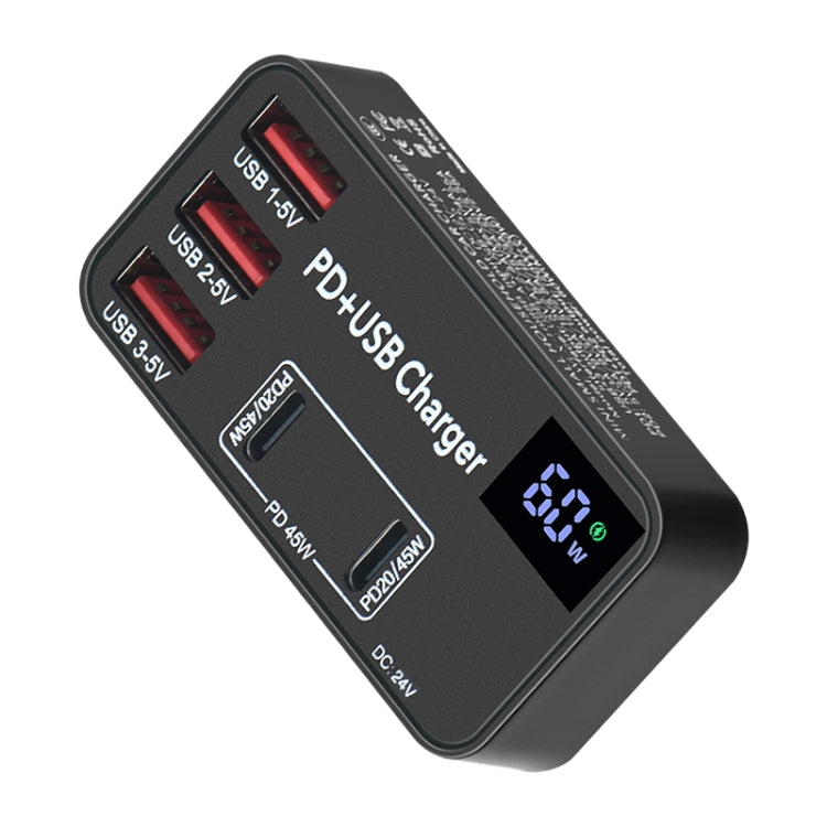 Caricabatterie rapido 5 in 1 DC 24V con 3 porte USB
