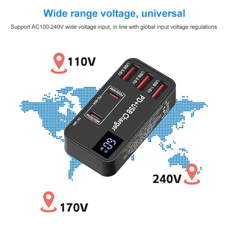 Caricabatterie rapido 5 in 1 DC 24V con 3 porte USB