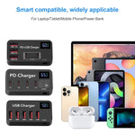 Caricabatterie rapido 5 in 1 DC 24V con 3 porte USB