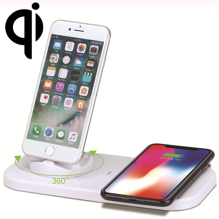 Caricabatterie 3 in 1 USB Micro USB Type-C con ricarica Qi
