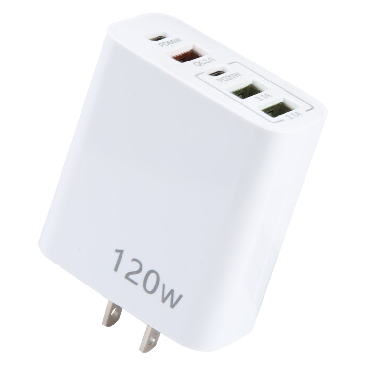 Caricatore multiporta 120W USB-C e USB per smartphone