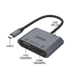 Convertitore video 3 in 1 Tipo C a HDMI VGA PD M205