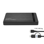 Custodia per disco rigido esterno Onten UHD1 da 12,5 pollici con cavo 2 in 1, UHD1
