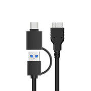 Custodia per disco rigido esterno Onten UHD1 da 12,5 pollici con cavo 2 in 1, UHD1