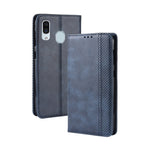 Custodia portafoglio in pelle per Galaxy A20 con fibbia magnetica