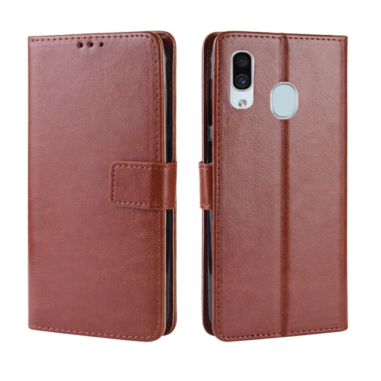 Custodia portafoglio in pelle per Galaxy A20 e A30