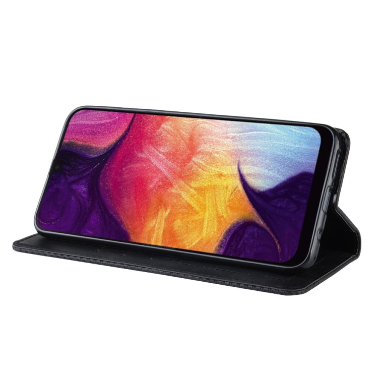 Custodia portafoglio in pelle per Galaxy A70 con chiusura magneti