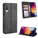 Custodia portafoglio in pelle per Galaxy A70 con chiusura magneti
