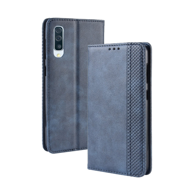 Custodia portafoglio in pelle per Galaxy A70 con chiusura magneti