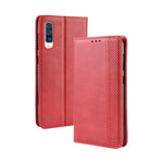 Custodia portafoglio in pelle per Galaxy A70 con chiusura magneti