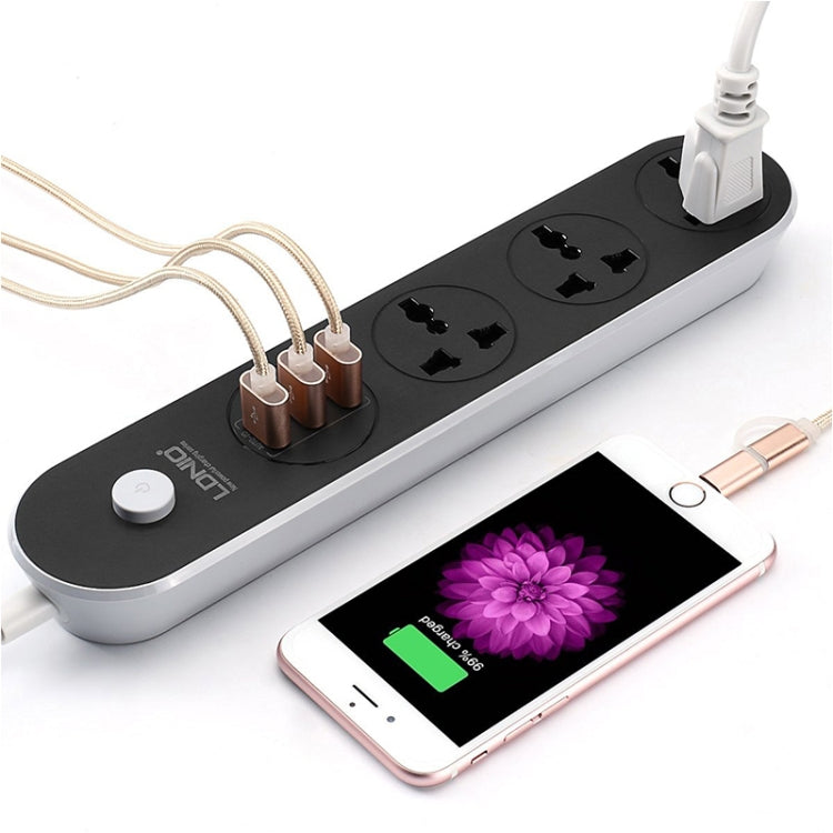 LDNIO SC3301 multipresa da viaggio 3 USB 3 prese 1,6 m