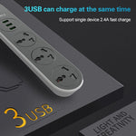 LDNIO SC3301 multipresa da viaggio 3 USB 3 prese 1,6 m
