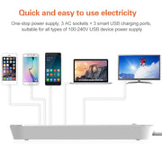 LDNIO SC3301 3 porte USB Presa da viaggio per casa e ufficio, Lunghezza cavo: 1,6 m, Spina americana, SAS8610AUS, SAS8610BUS, SAS8610EU, SAS8610UK