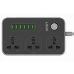 LDNIO SC3604 multipresa 6 porte USB 3 prese 2 m cavo