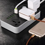LDNIO SC3604 multipresa 6 porte USB 3 prese 2 m cavo