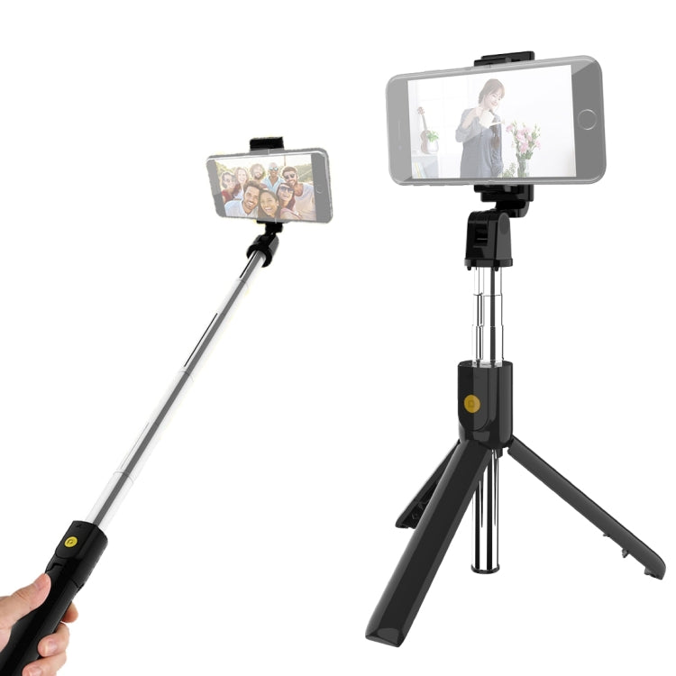 K10 Bluetooth 4.0 Telefono cellulare regolabile Bluetooth Selfie Stick Autoscatto Treppiede con asta