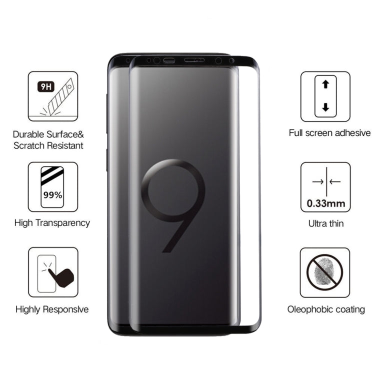 Pellicola vetro temperato 9H per Galaxy S9+ 0,33 mm