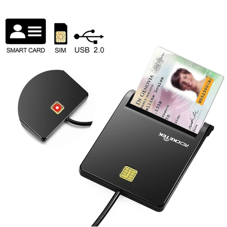 ROCKETEK SCR1-C CAC ID SIM Chip Lettore di Smart Card, SCR1-C