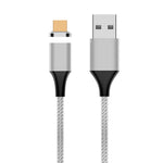 Cavo dati magnetico intrecciato in nylon da USB a micro USB M11 5A, lunghezza cavo: 2 m, Micro USB