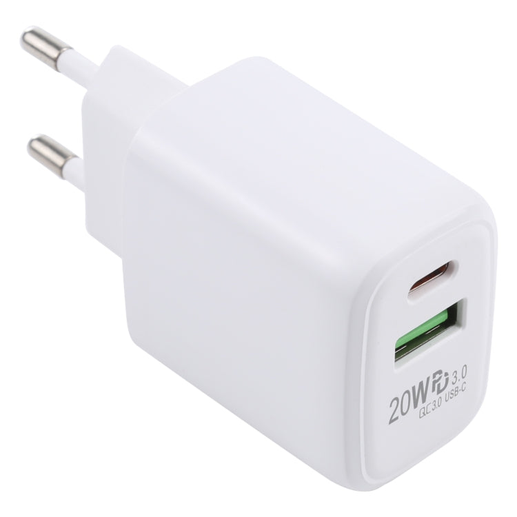 Caricatore da viaggio USB-C 20W QC 3.0 PD 3.0 EU Plug