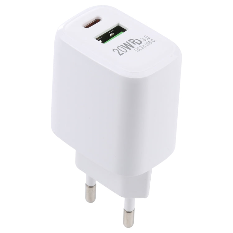 Caricatore da viaggio USB-C 20W QC 3.0 PD 3.0 EU Plug