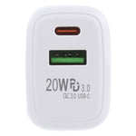 Caricatore da viaggio USB-C 20W QC 3.0 PD 3.0 EU Plug