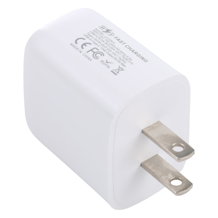 Caricatore da viaggio USB-C 20W QC 3.0 PD 3.0 US Plug