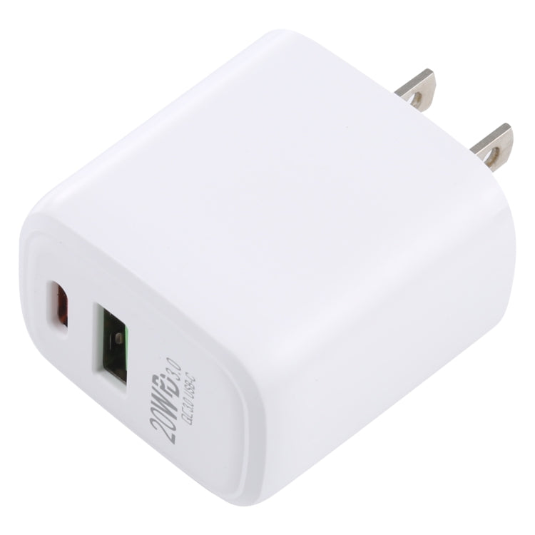 Caricatore da viaggio USB-C 20W QC 3.0 PD 3.0 US Plug