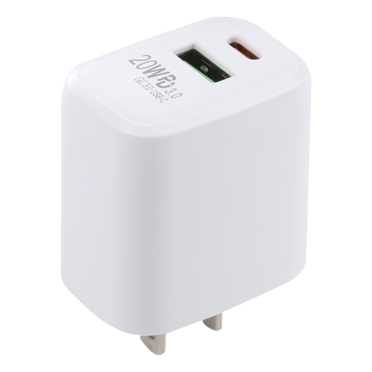 Caricatore da viaggio USB-C 20W QC 3.0 PD 3.0 US Plug