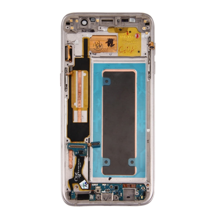 Schermo LCD originale e digitalizzatore assemblato completo con telaio, scheda porta di ricarica, pulsante volume e pulsante di accensione per Galaxy S7 Edge / G9350, For Samsung Galaxy S7 Edge / G9350, For Galaxy S7 Edge / G9350 (Frame)