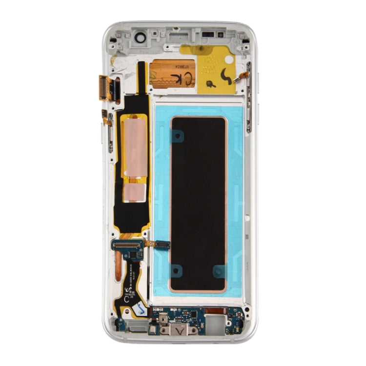 Per Galaxy S7 Edge / G935A Schermo LCD originale e digitalizzatore assemblaggio completo con telaio, scheda porta di ricarica, pulsante volume e pulsante di accensione, For Samsung Galaxy S7 Edge / G935A, For Galaxy S7 Edge / G935A (Frame)             ...