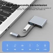 Multifunzione 4 in 1 da USB-C/Tipo-C a PD USB-C/Tipo-C +USB 3.0+Doppio HUB HDMI Docking Station