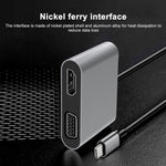 Docking station HUB multifunzione da USB-C/Tipo-C a HDMI+VGA 2 in 1
