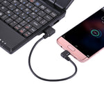 Cavo di ricarica da gomito USB a micro USB da 24 cm