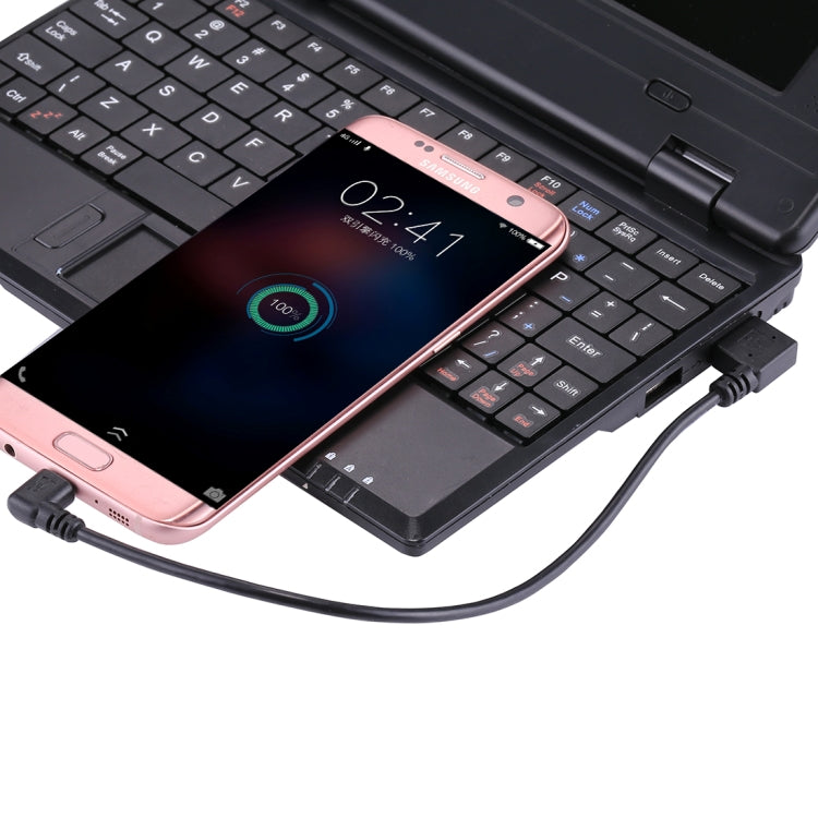 Cavo di ricarica da gomito USB a micro USB da 24 cm