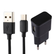 Caricatore USB con identificazione intelligente 5V 2.1A con cavo di ricarica da USB a USB-C/Type-C da 1 m, presa EU