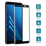 Pellicola vetro temperato per Galaxy A8 (2018) con bordo 3D