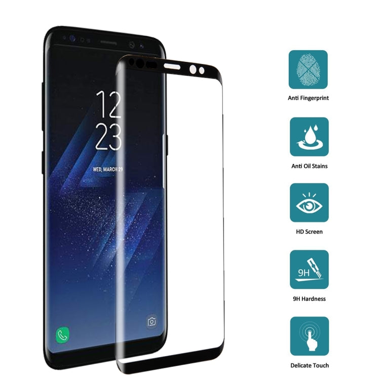 Pellicola vetro temperato curva 3D per Samsung Galaxy S8